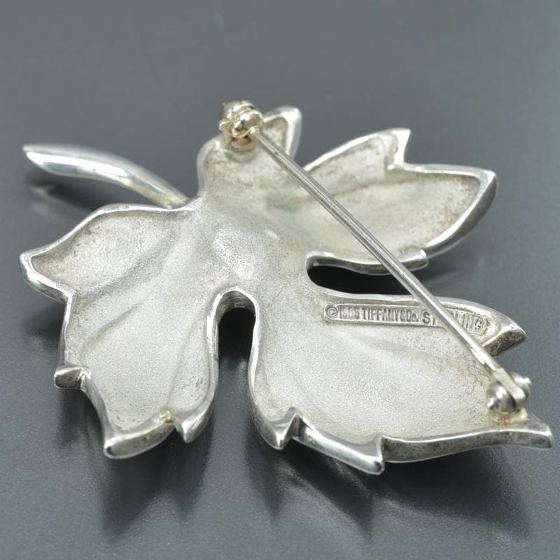 新品仕上げ◇ティファニー リーフ ブローチ STERLING 925 シルバー