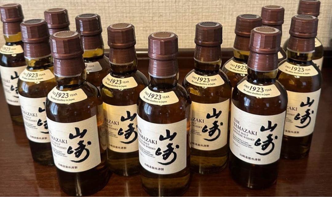 【価格交渉可能】山崎 シングルモルトウイスキー 180ml 13本