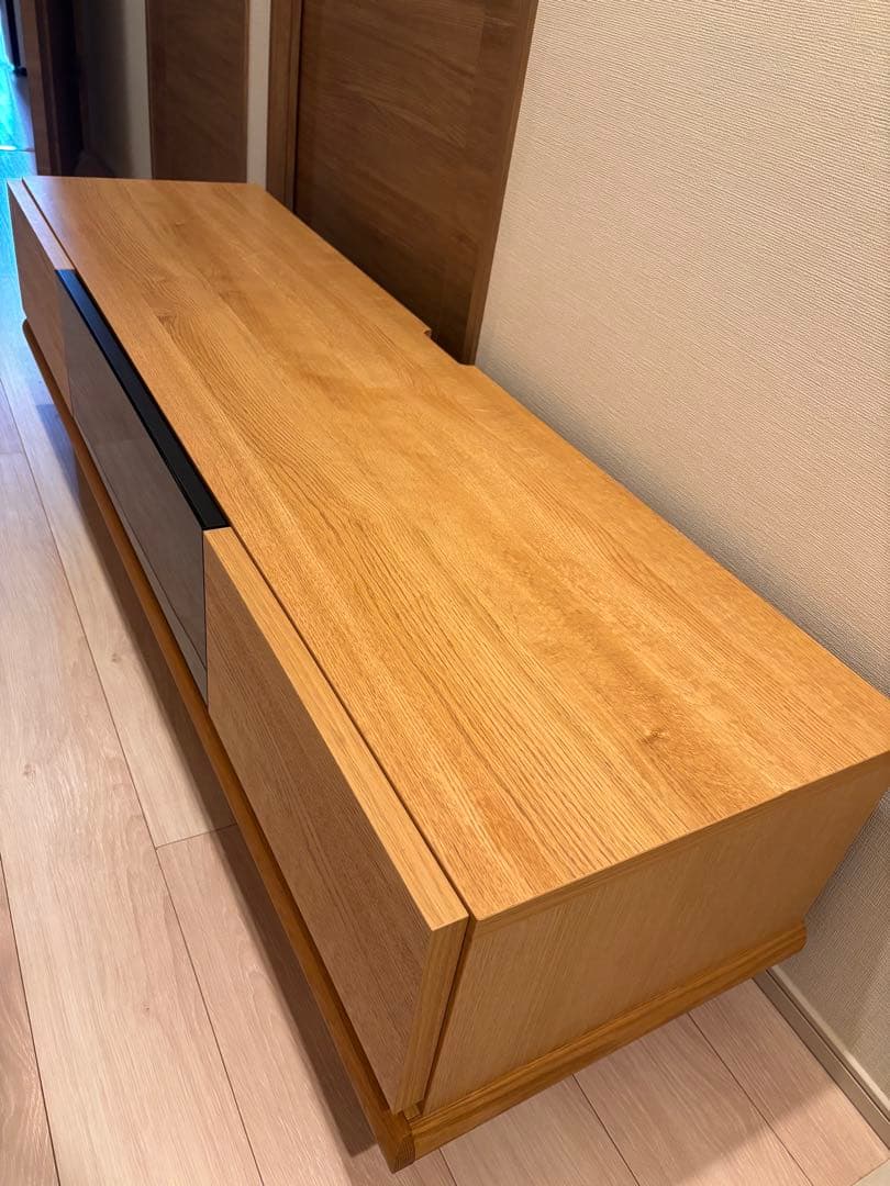 楽天grove購入　北欧テレビボード　オーク材　日本製　完成品