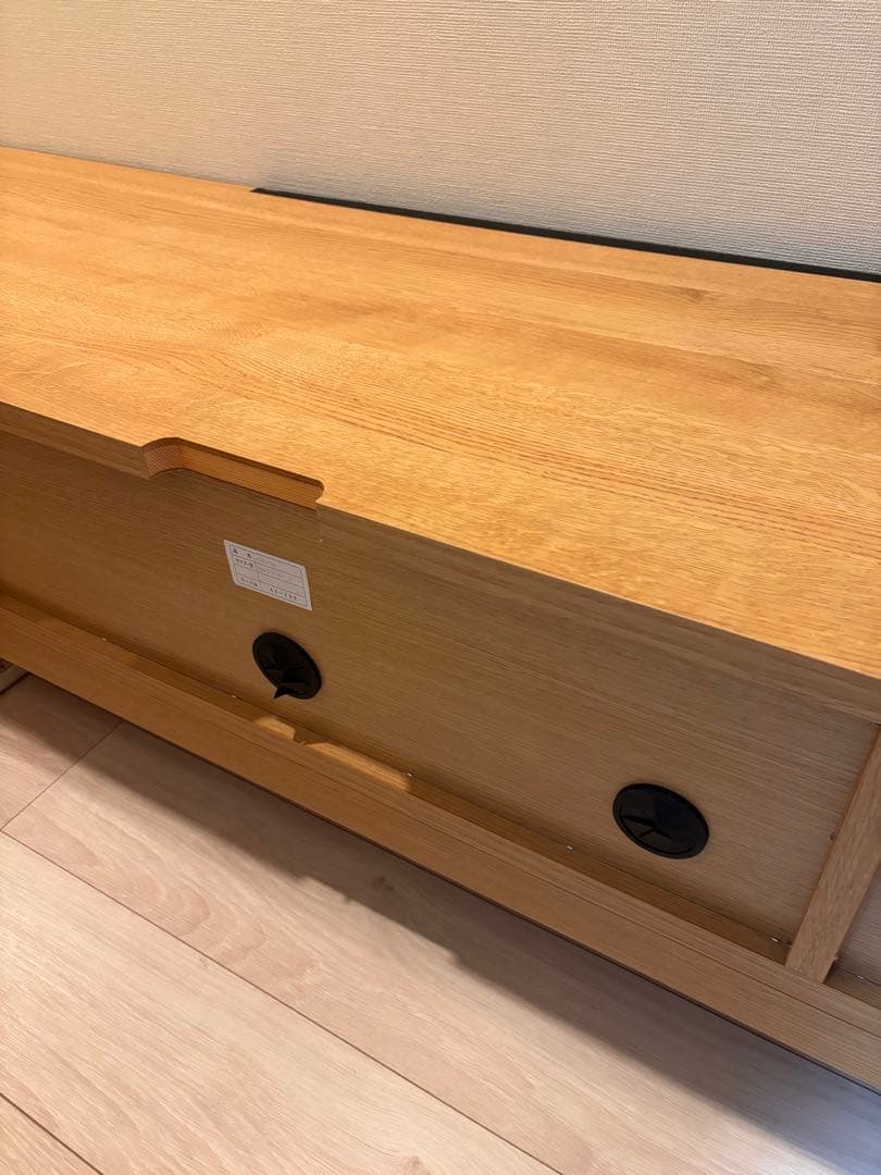 楽天grove購入　北欧テレビボード　オーク材　日本製　完成品