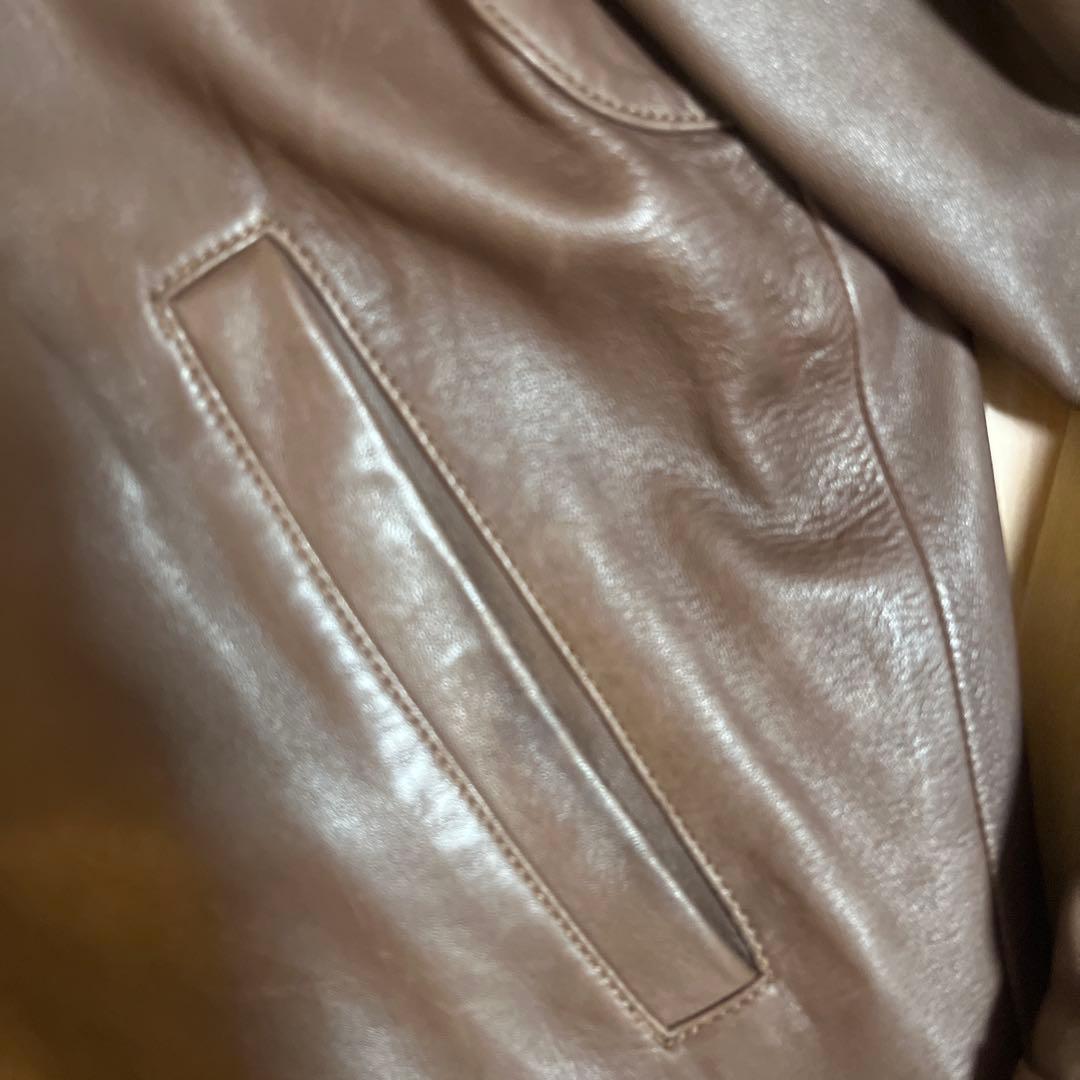 た*け様 名作【Ralph Lauren】LAMBSKIN LEATHER JA