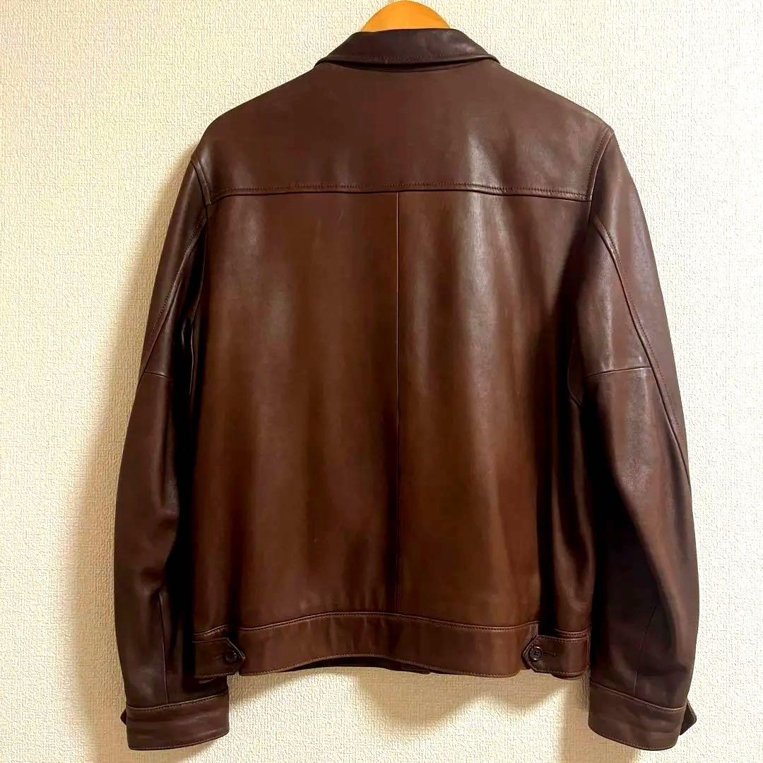 た*け様 名作【Ralph Lauren】LAMBSKIN LEATHER JA