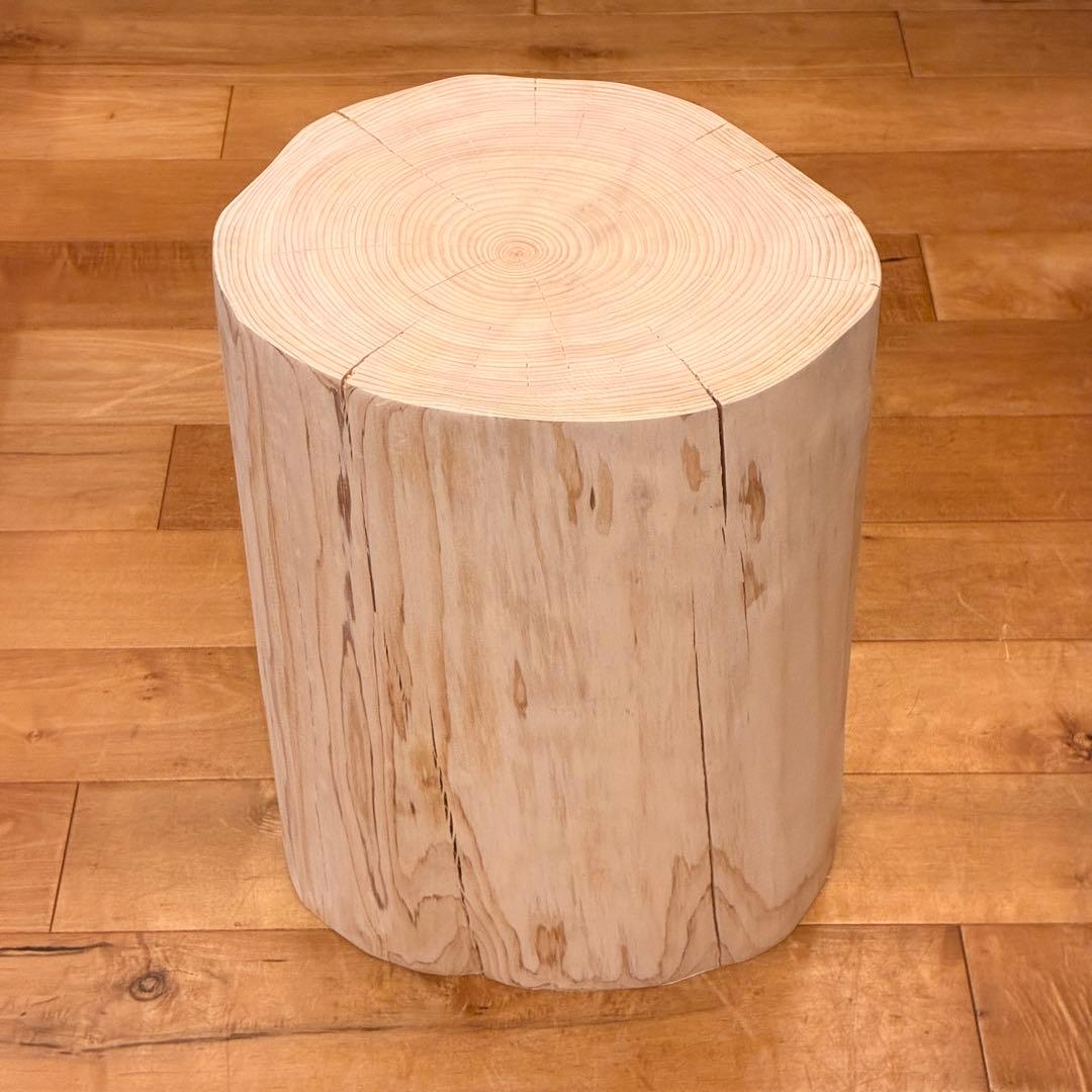 檜　丸太　椅子　スツール　No.1434