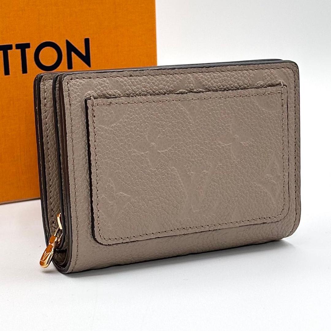 新品同様 現行 ルイヴィトン アンプラント クレア 二つ折り財布 トゥルトレール