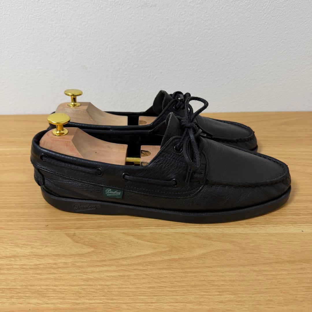 パラブーツ　バース　8サイズ　ブラック　レザー　デッキシューズ