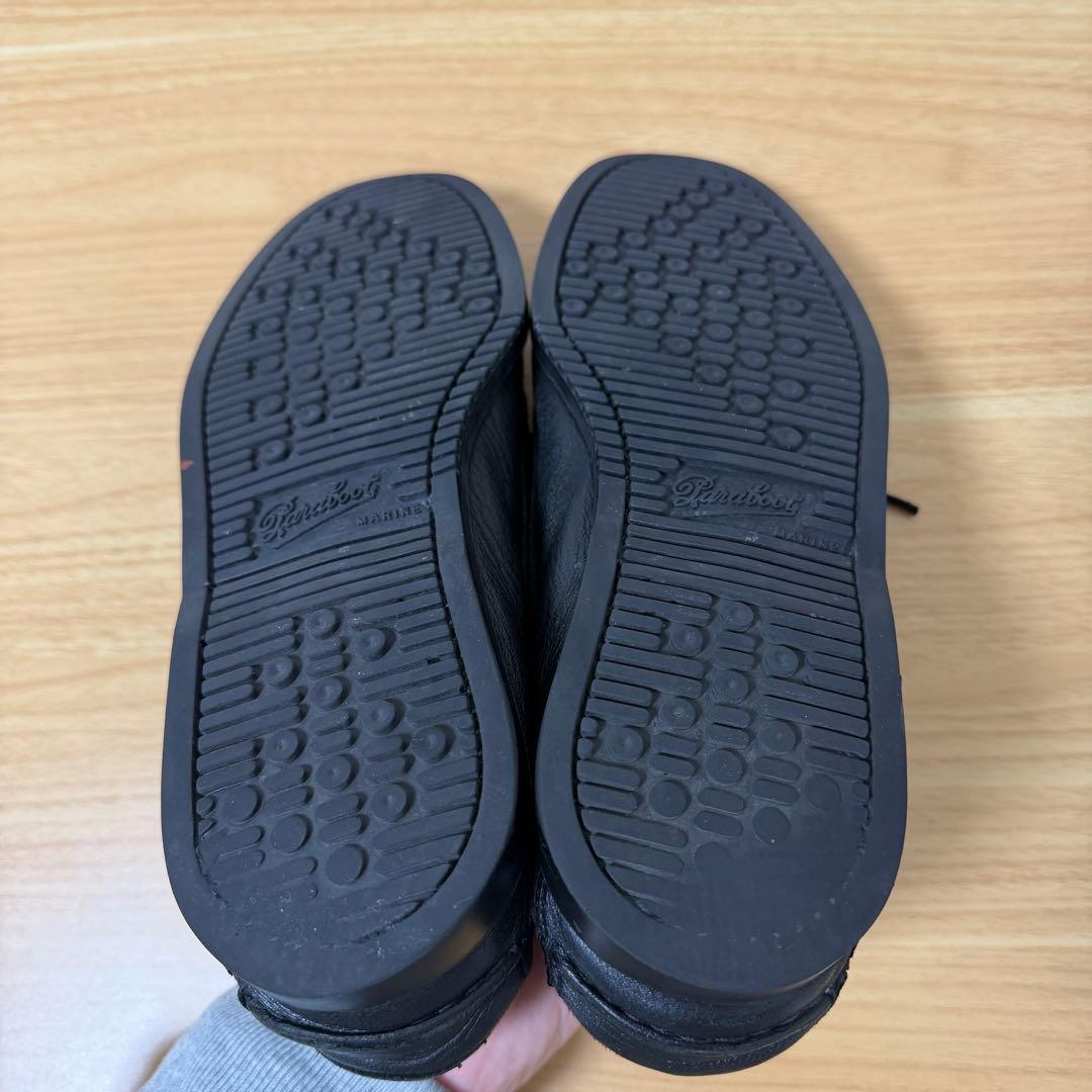 パラブーツ　バース　8サイズ　ブラック　レザー　デッキシューズ