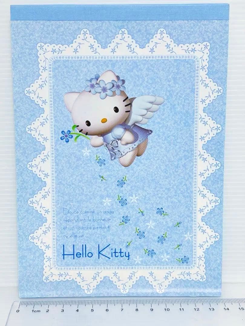 大判メモ　エンジェル　ハローキティ　メモ帳　平成レトロ　レタパ　サンリオ　天使