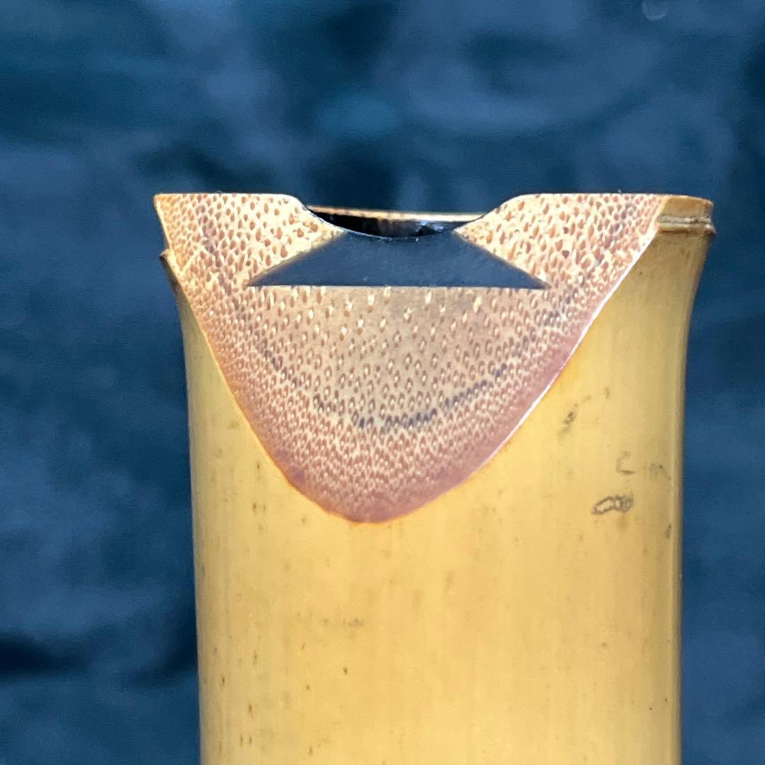 尺八 琴古流 在銘 一尺九寸管 籐巻 銀三線 【音出し確認済み】