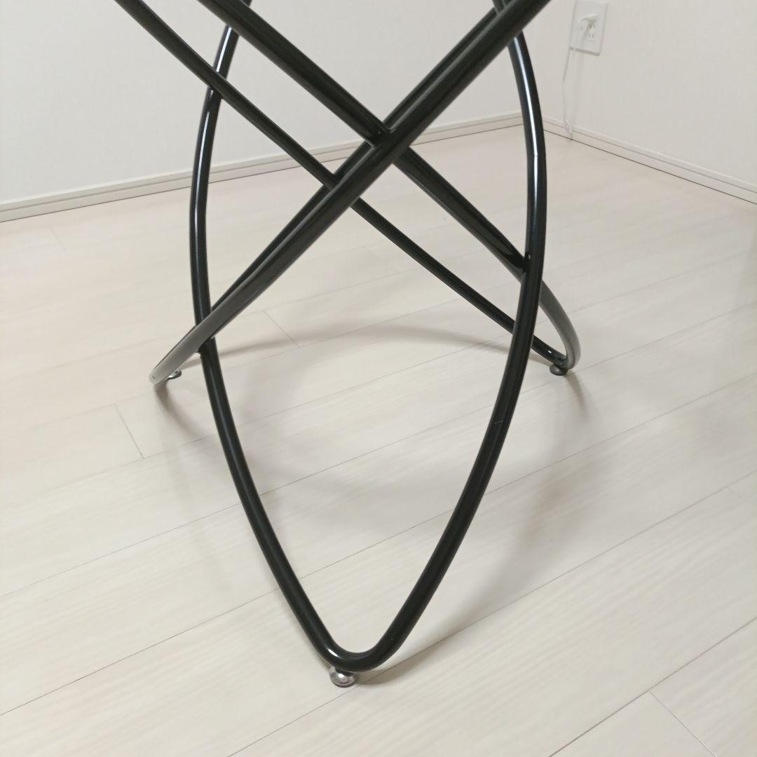 円形ガラス天板 ダイニングテーブル