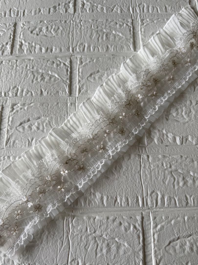 成人式　振袖　正絹帯揚げ　正絹帯締め　パール重ね衿　フリル付きレース半衿　お飾り