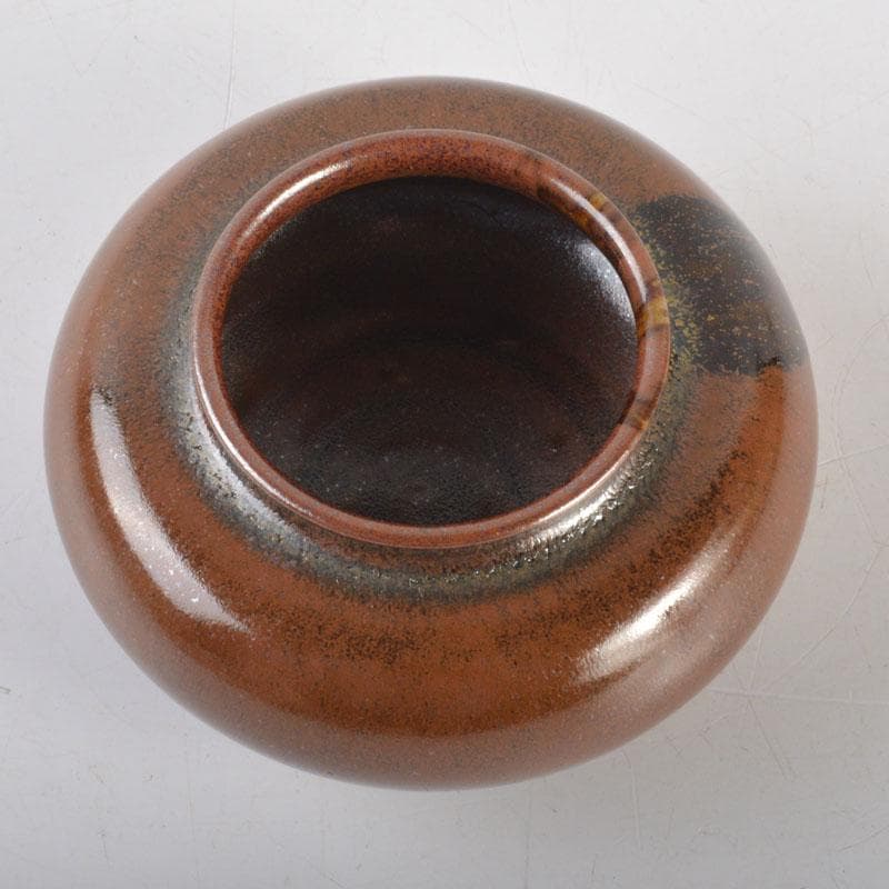 茶道具　京焼　笹田有祥作　大海茶入　共箱　V　6779