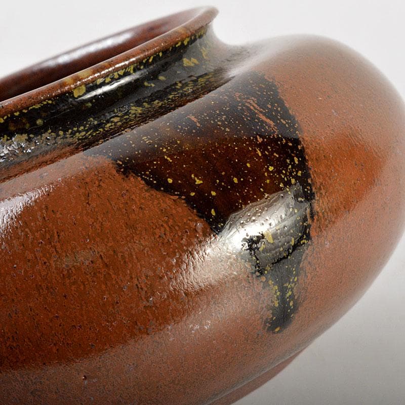 茶道具　京焼　笹田有祥作　大海茶入　共箱　V　6779