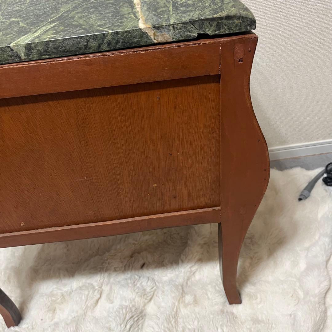 アンティーク　ルイ15世様式　コモード　チェスト　大理石天板 猫脚　真鍮