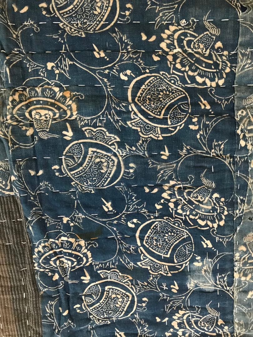 古布　木綿　刺子　 襤褸　155×153.5