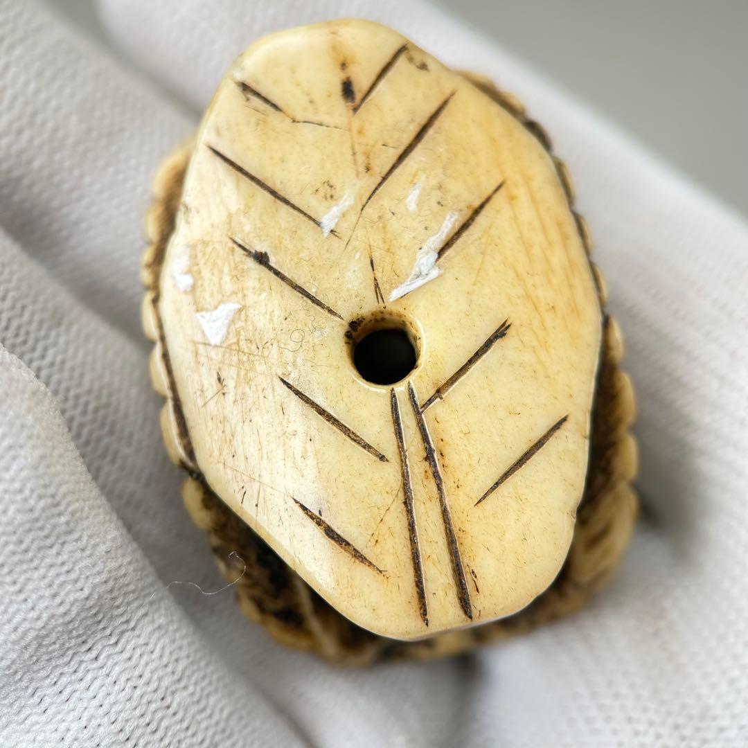 彫刻極上根付天然素材アンティーク骨董飾り物古美術置物細密細工