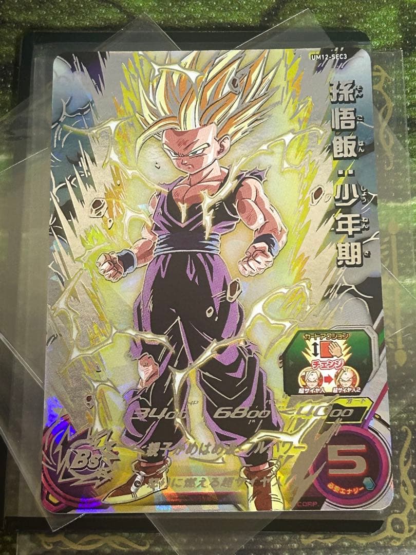 【完全美品】ドラゴンボールヒーローズ UM12-SEC3 孫悟飯少年期