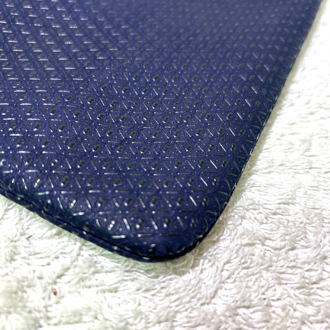 極美品　印傳屋　インデンヤ　巾着　ハンドバック　着物　紺色　ネイビー