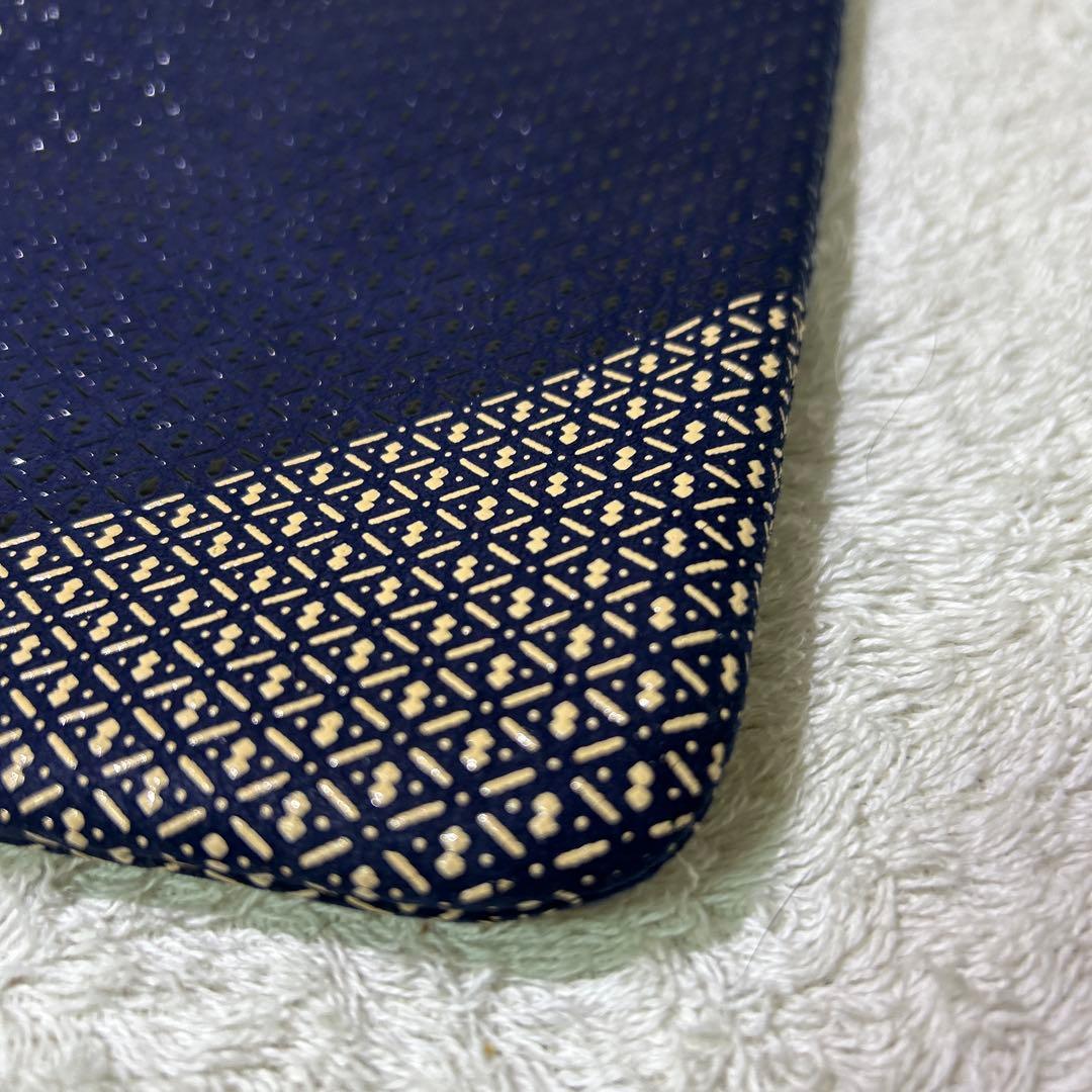 極美品　印傳屋　インデンヤ　巾着　ハンドバック　着物　紺色　ネイビー