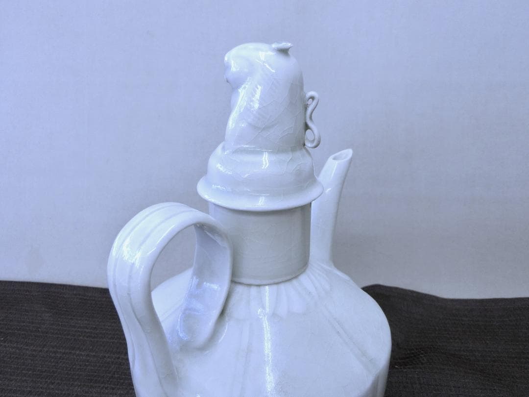 処分価20（火）22時まで【水注　水差　蓋付獣姿・FA・中国　酒器】◆古董骨董