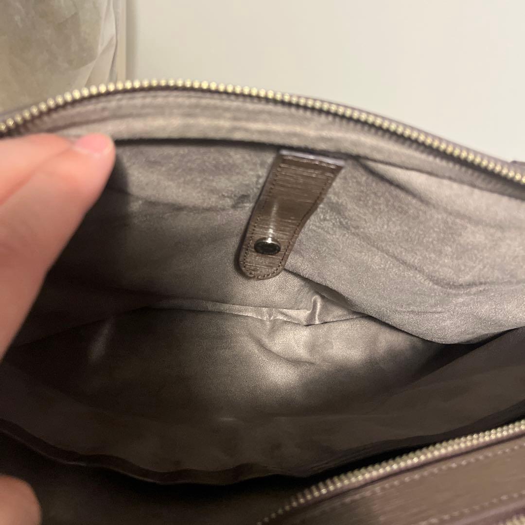 ペッレモルビダキャピターノ 2室タイプ 2way ブリーフケース茶ブラウン干場