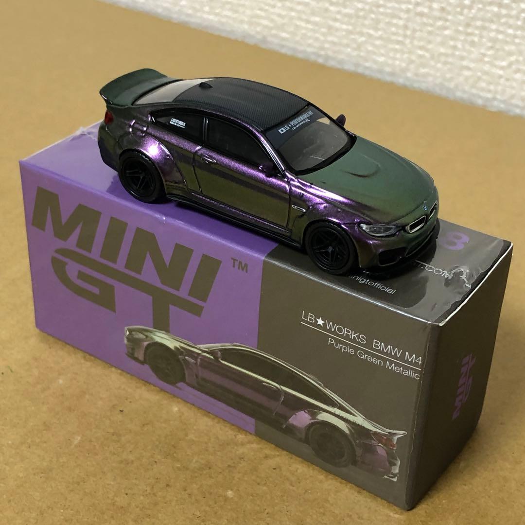 MINI GT　LB WORKS BMW M4　パープル グリーン メタリック