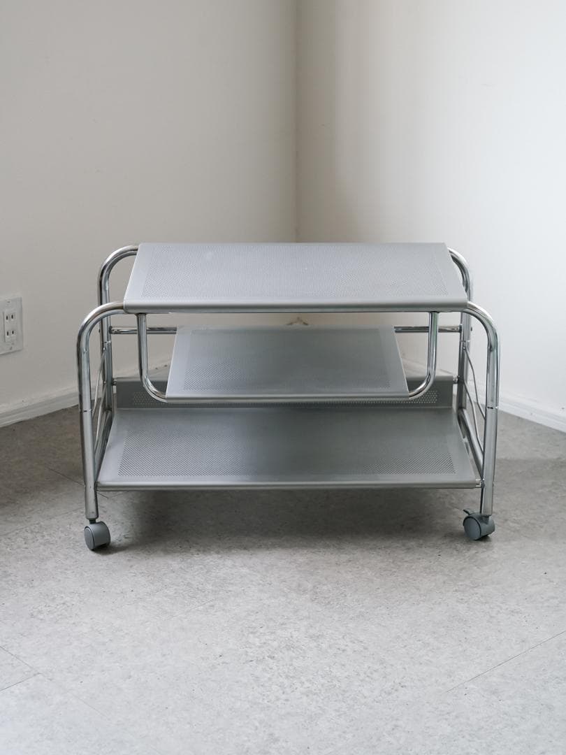 80-90's vintage パンチングメタル テーブル/TVボード モダン