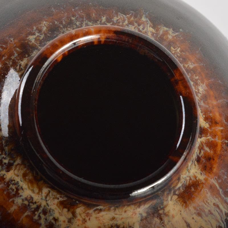 茶道具　桶谷定一作　内海茶入　共箱　V　6691