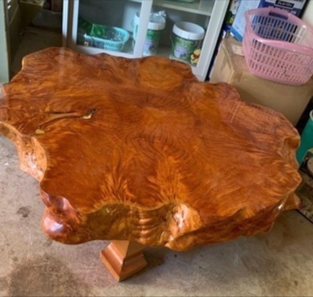 自然木座卓　コーヒーテーブル　天然木