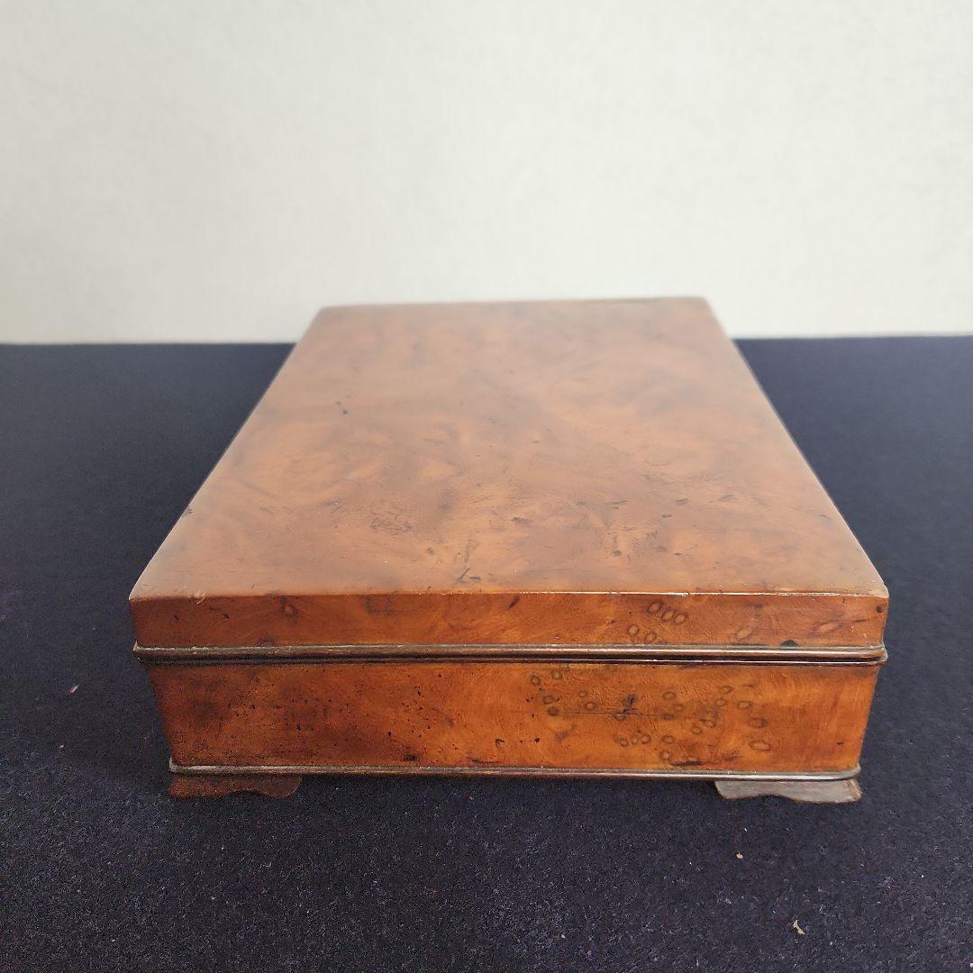 江戸指物‥玉杢‥ブドウ杢‥硯箱