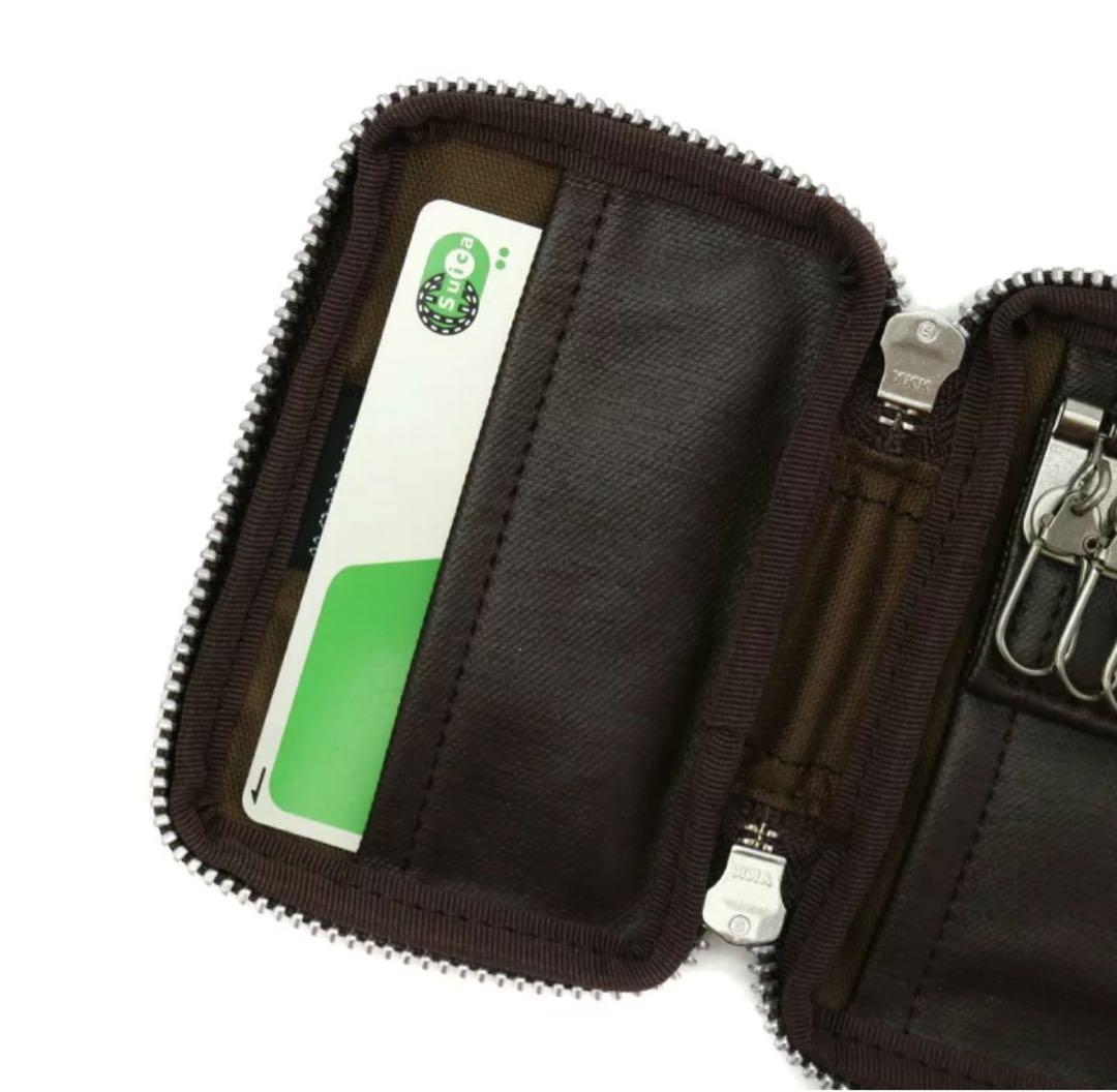 希少✨ポーター タンカー ラウンドファスナー キーケース セージグリーン　グレー