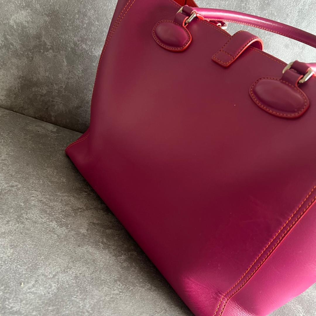 ゆずポン⭐️LOEWE⭐️ロエベ レオ トートバッグ アナグラム ピンク