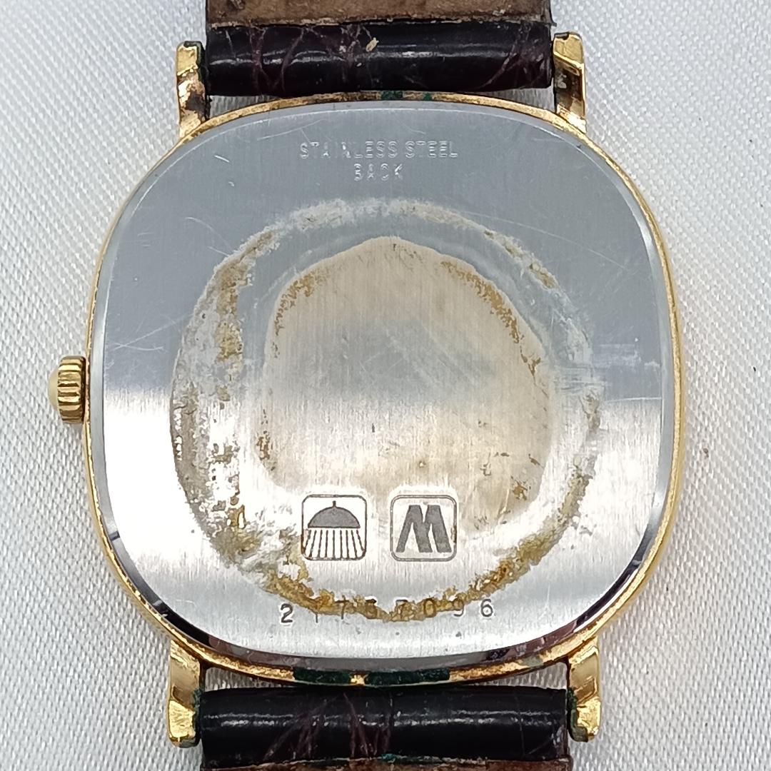 稼働品 LONGINES ロンジン クォーツ 腕時計 ゴールド スクエア