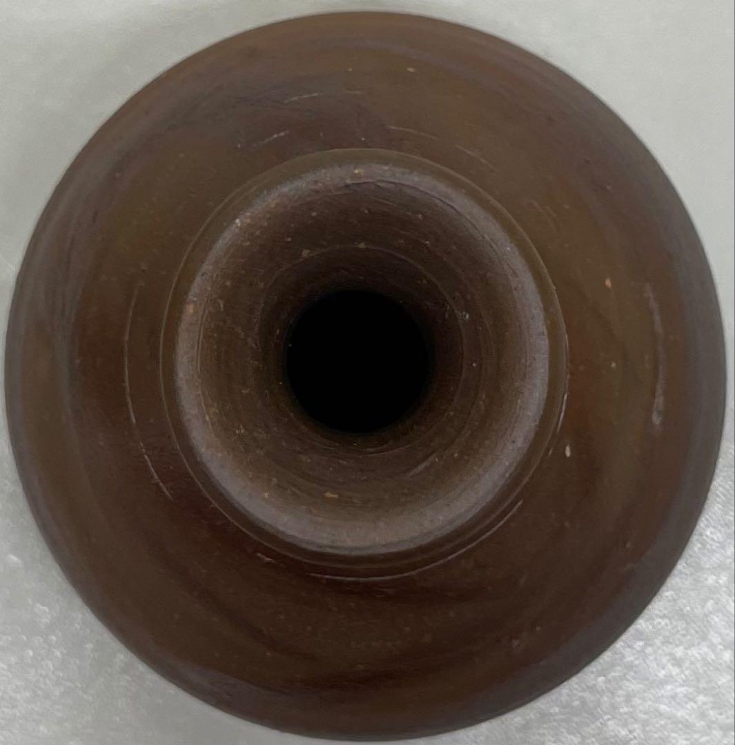 にしえ　人間国宝　藤原雄　備前徳利　共箱　共布　栞　L509