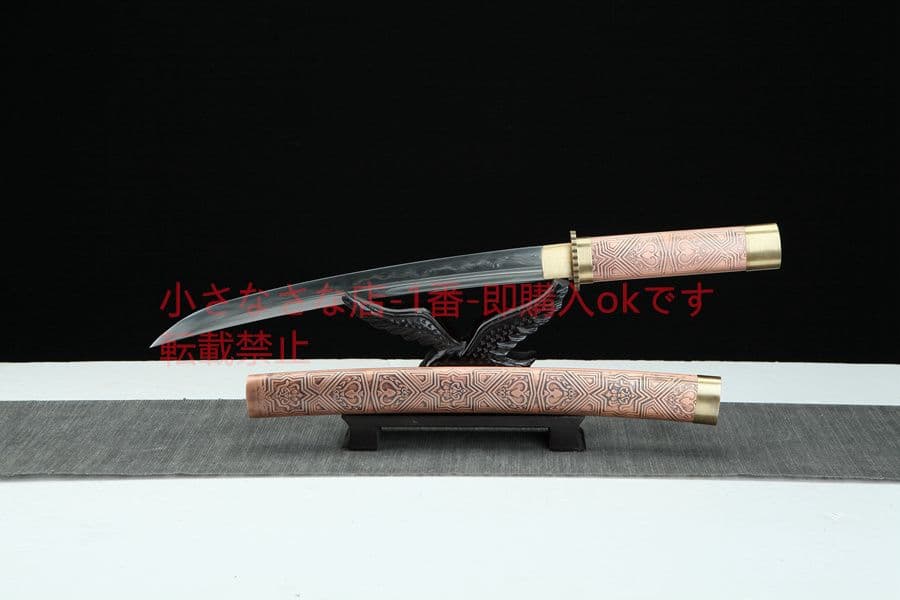 武具　刀装具　日本刀　模造刀　 肋差 短刀 居合刀 紫銅 こけし神