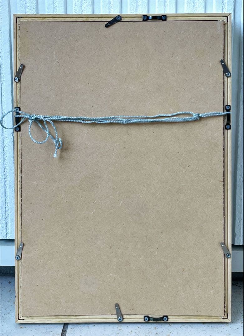 真作　Fukasawa Naoko「Blue Moon」水彩 ゴスロリ　アリス