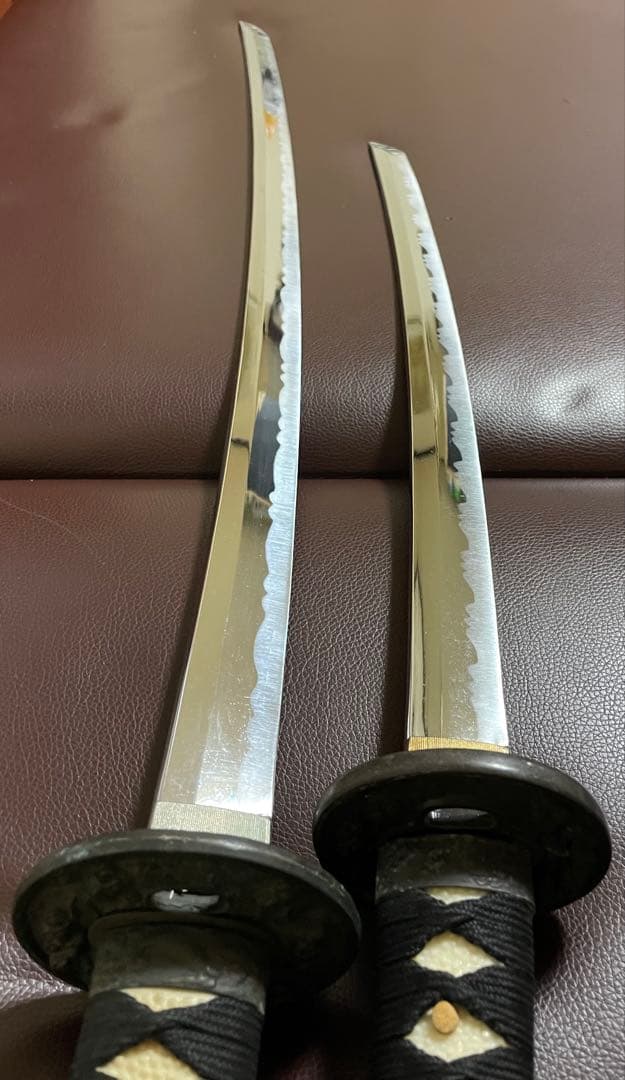 模造刀　居合刀　刀掛け　螺鈿　武具　v311