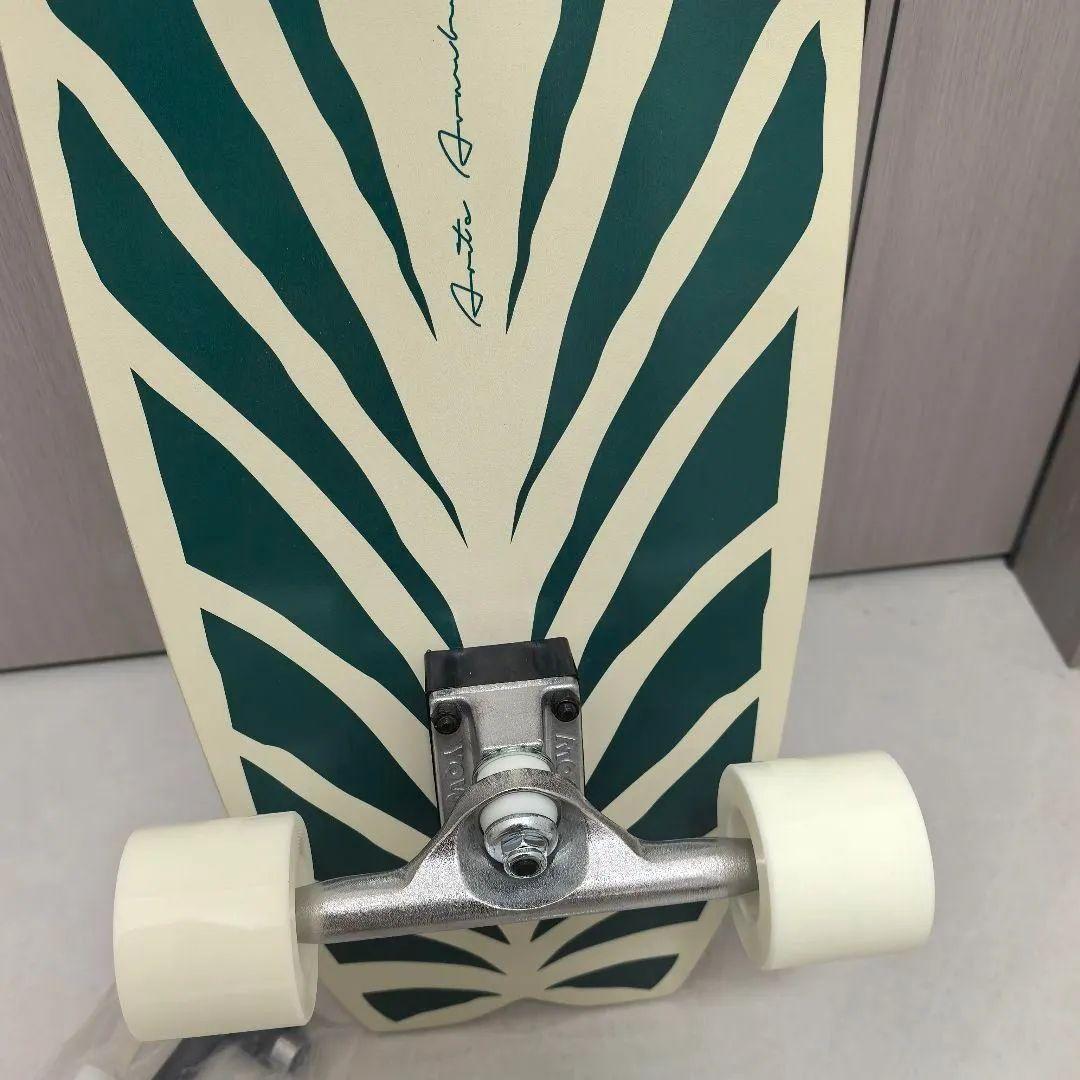 YOW スケートボード グリーンストライプ