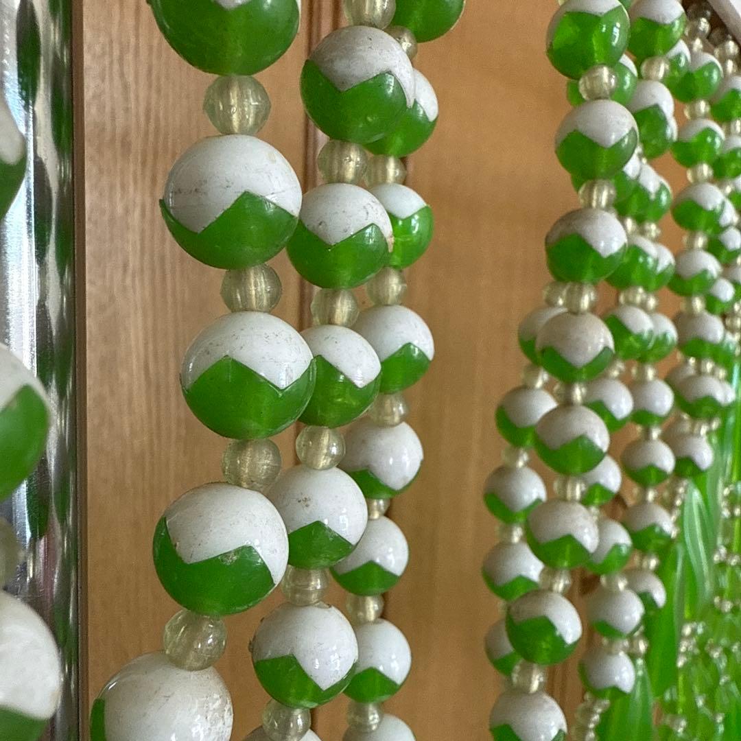 レトロポップ　珠のれん　グリーン