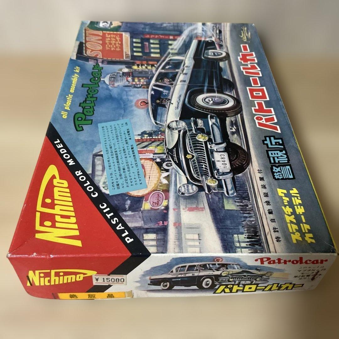 昭和名作 ニチモ 1/24 警視庁パトロールカー 当時物 外箱付. Ln502