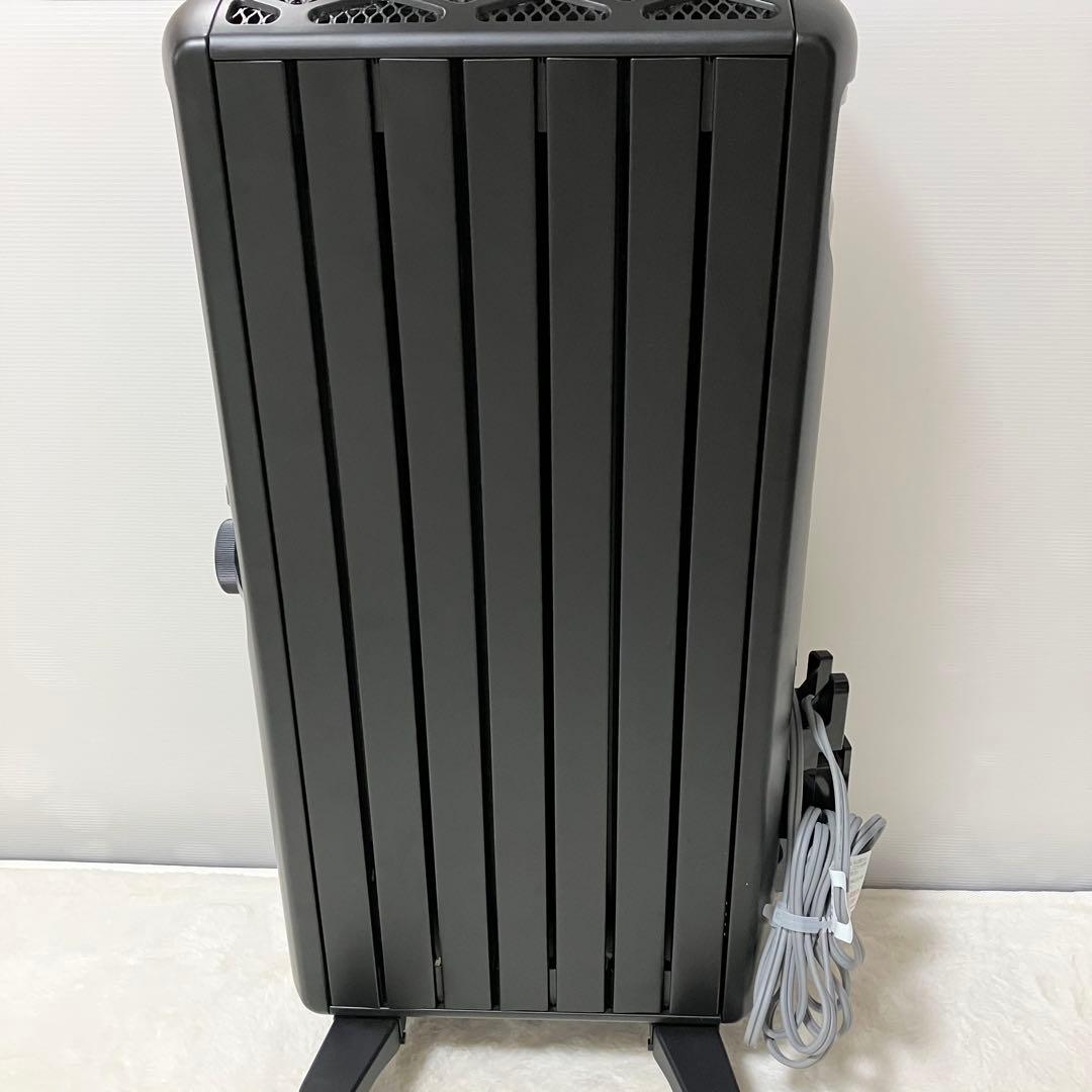 未使用級 リモコン付 デロンギ MDHU09-PB オイルヒーター 黒 6-8畳