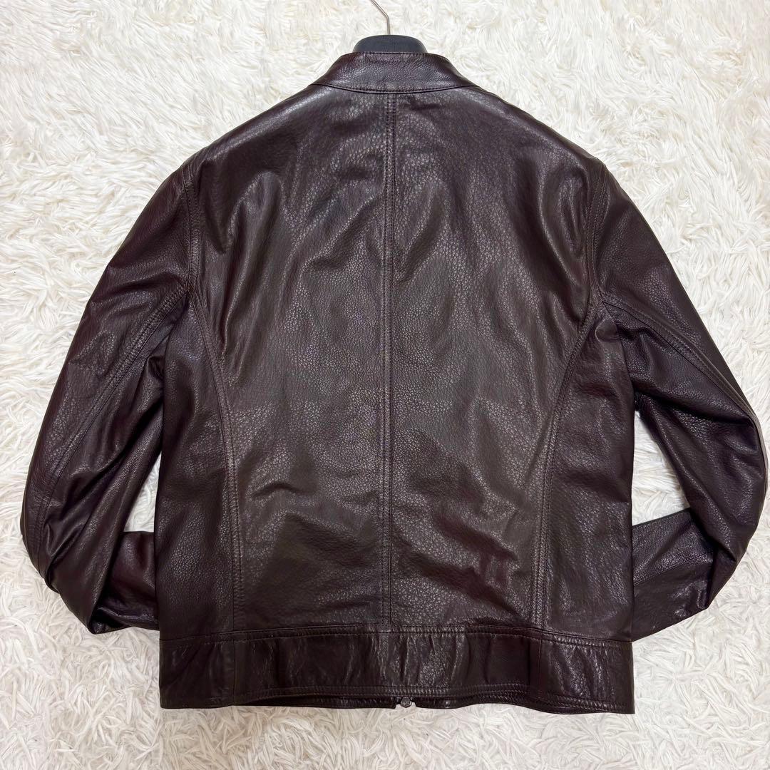 EMMETI JURI レザージャケット　シングルライダース　48
