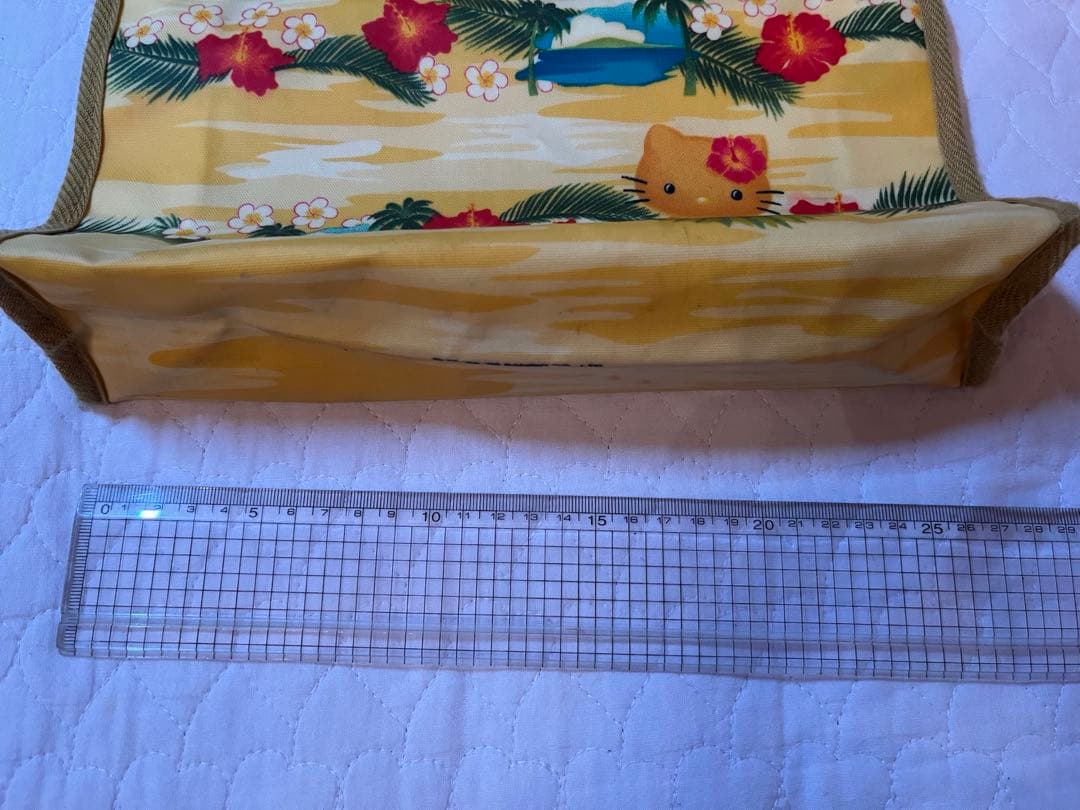 【新品未使用】日焼けキティ　ハイビスカス　トートバッグ　レトロキティ　ダニエル