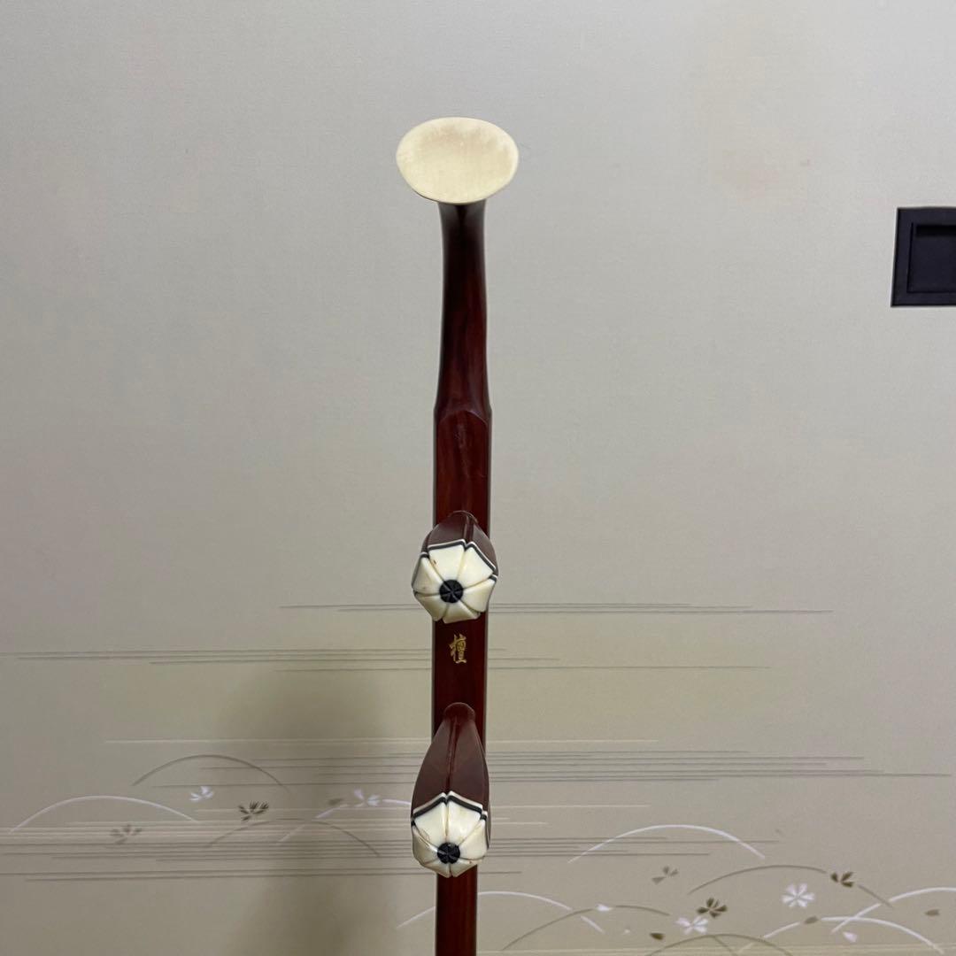 二胡 名師堂 紅壇 弓＆ケース付き
