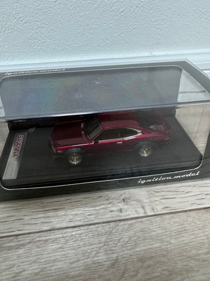 ignition model サバンナ ミニカー ワインレッド 1/43