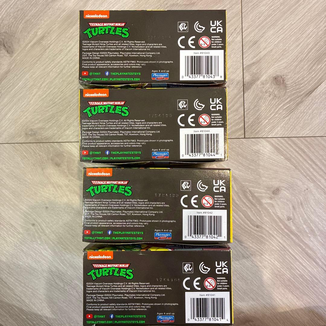 プレイメイツ ミュータント・タートルズ 40周年 1988リマスター 4体セット