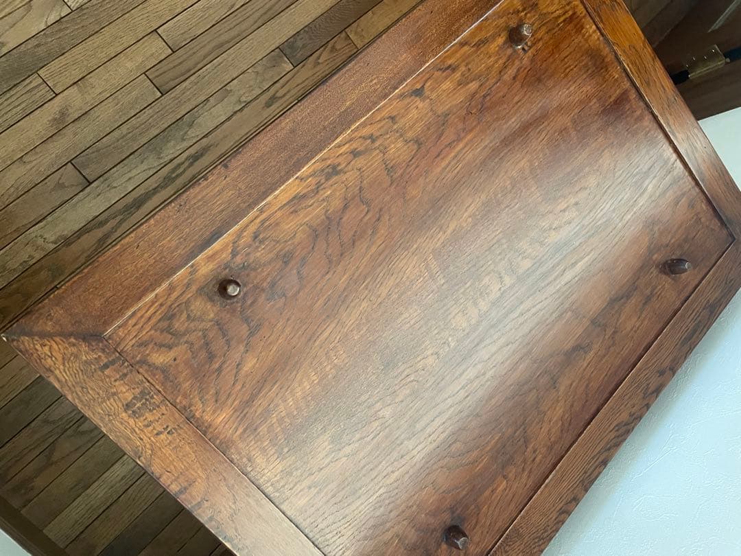 メンテナンス済　イギリス製アンティーク　トレイテーブル 折りたたみ式