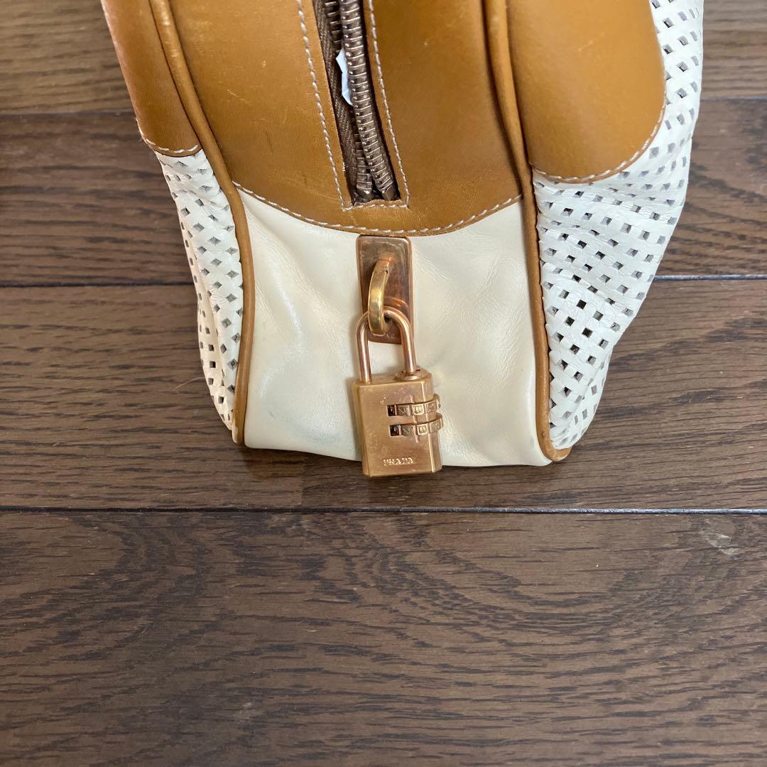 PRADA ショルダーバッグ ベージュ/キャメル