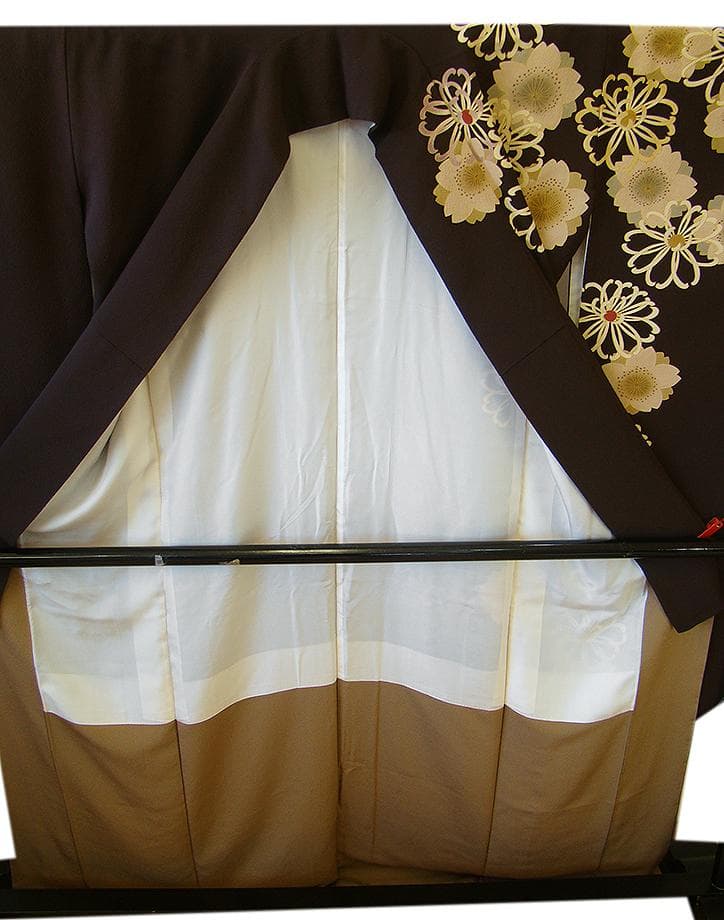 値下げ交渉ＯＫ！ロング寸 こむさでもーど 極上ちりめん地 振袖 正絹 Ｂ６５６