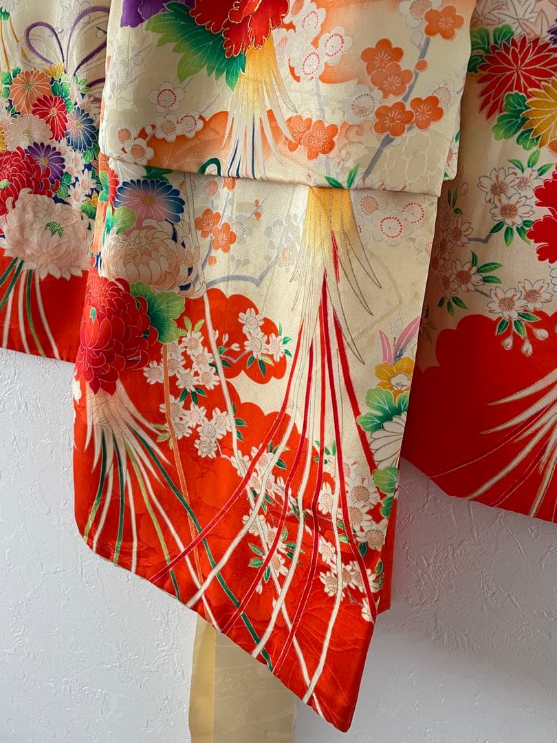 七五三　３歳　正絹お着物セット　正絹被布コーデ