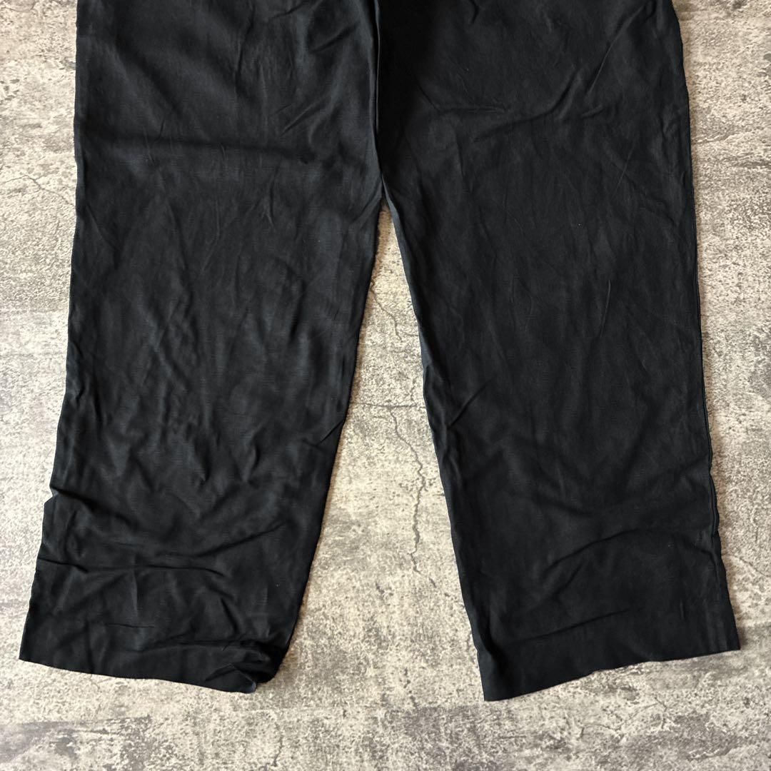 t*y様 ヴィンテージ シルクリネンパンツ ラルフローレン 黒ブラック メンズ